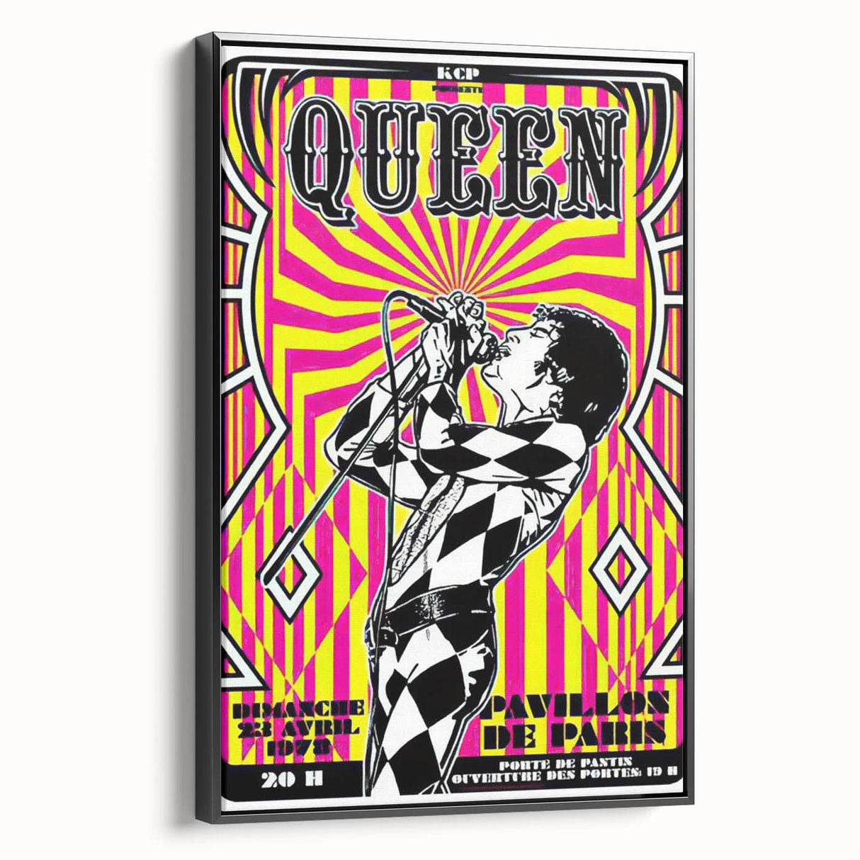 Queen Retro Poster Art - Bold Graphic Concert Print - Vintage Style
