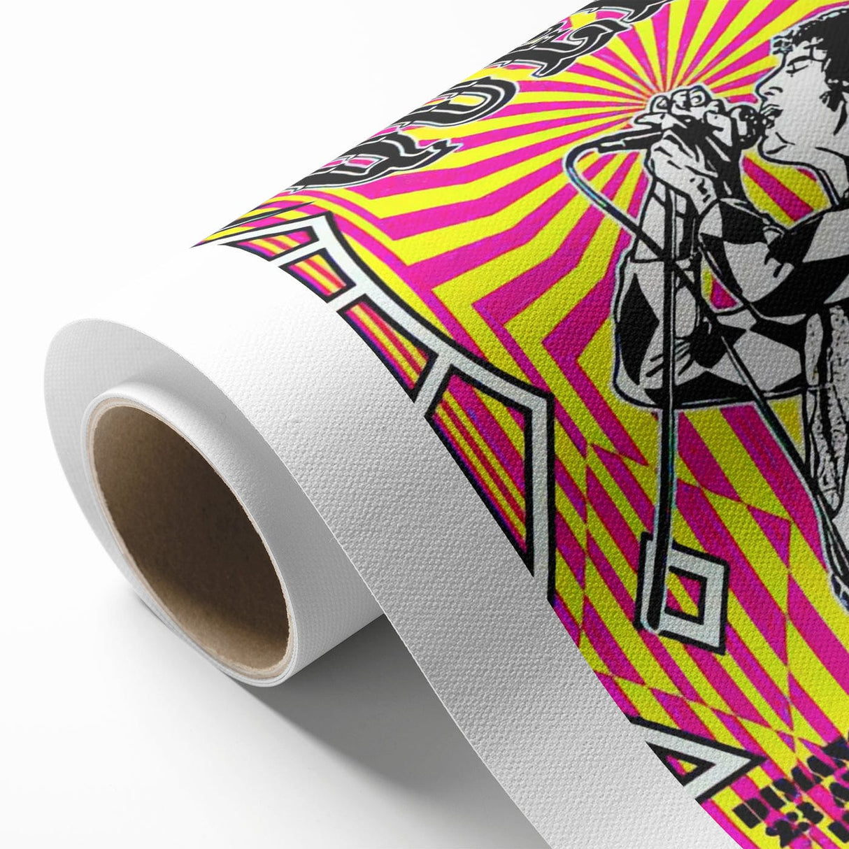 Queen Retro Poster Art - Bold Graphic Concert Print - Vintage Style