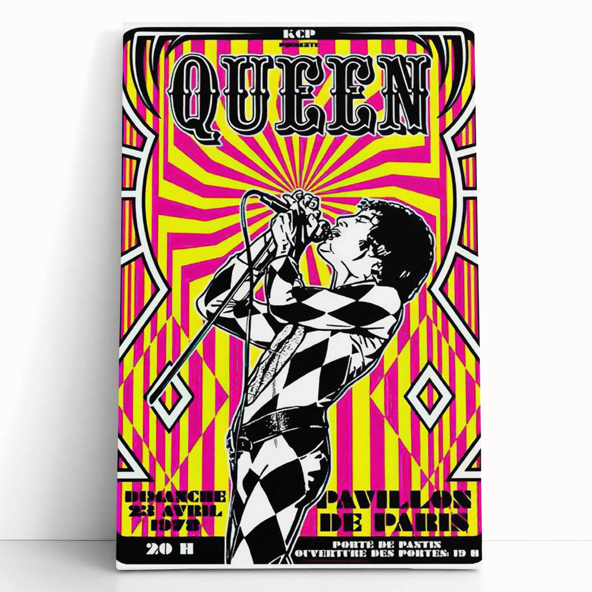 Queen Retro Poster Art - Bold Graphic Concert Print - Vintage Style