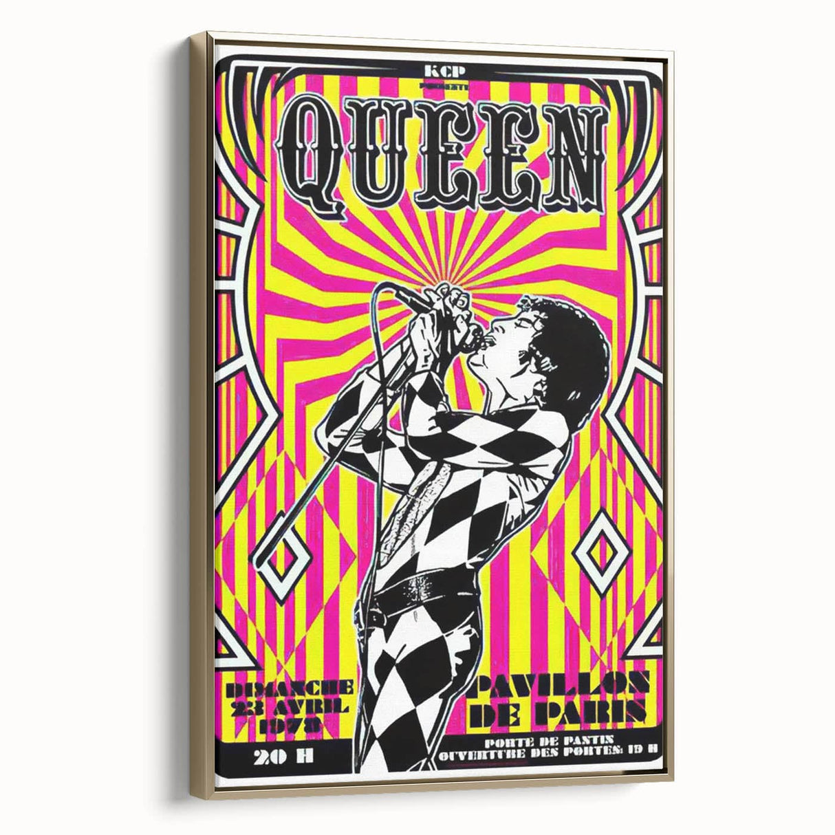 Queen Retro Poster Art - Bold Graphic Concert Print - Vintage Style