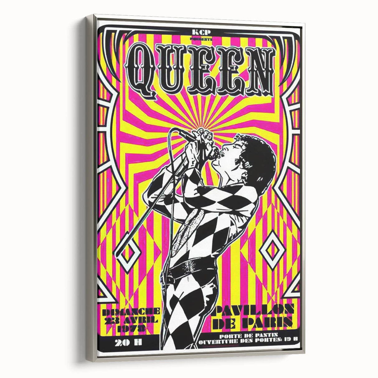 Queen Retro Poster Art - Bold Graphic Concert Print - Vintage Style