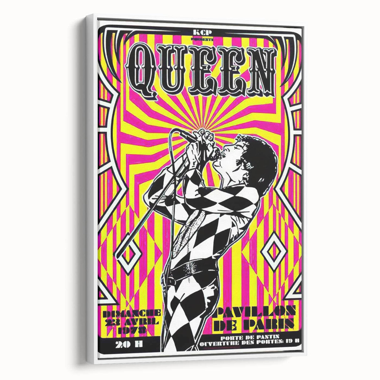 Queen Retro Poster Art - Bold Graphic Concert Print - Vintage Style