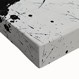 Abstract Black and White Paint Splatter Wall Art – Framed & Canvas