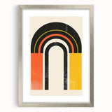 Modern Dining Room Art - Bold Geometric Arch Canvas Print