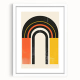 Modern Dining Room Art - Bold Geometric Arch Canvas Print