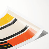 Modern Dining Room Art - Bold Geometric Arch Canvas Print