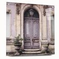 Large abstract wall art of a French door design on acrylic glass, ideal for dining room or bedroom decor.
