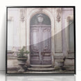 Large abstract wall art featuring a mid-century modernist style with vibrant colors on a framed acrylic material.