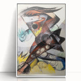 Expressionist Caliban Art – Bold Abstract Tempest Canvas Wall Art
