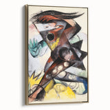 Expressionist Caliban Art – Bold Abstract Tempest Canvas Wall Art