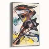 Expressionist Caliban Art – Bold Abstract Tempest Canvas Wall Art