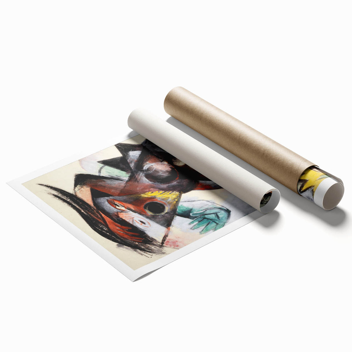 Expressionist Caliban Art – Bold Abstract Tempest Canvas Wall Art