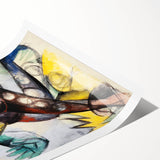 Expressionist Caliban Art – Bold Abstract Tempest Canvas Wall Art