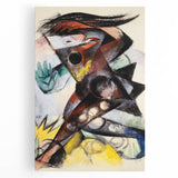 Expressionist Caliban Art – Bold Abstract Tempest Canvas Wall Art