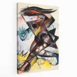 Expressionist Caliban Art – Bold Abstract Tempest Canvas Wall Art