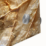 Vibrant close-up of floral wall art design featuring colorful flowers and botanical leaves on a sleek acrylic glass surface, enhancing any modern decor.