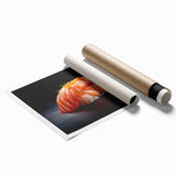 Extra large rolled print featuring an array of floral art in soft pastel shades.