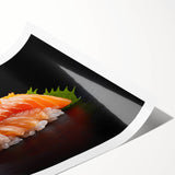 Extra large wall art featuring line art flowers in black and white, printed on rolled canvas.