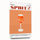 Large abstract wall art on acrylic glass depicting vibrant food and drink motifs, suitable for dining room decor.