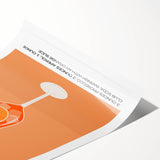 Extra large wall art featuring line art flowers in black on white, rolled print, ideal for large living room.