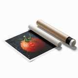 Extra large rolled print featuring an array of fruits in vibrant, natural colors.