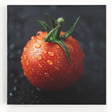 Black and white large canvas of assorted fruits, ideal for kitchen wall art.