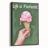 Black and white vintage poster art of a landscape on framed canvas, ideal for bedroom wall decor.