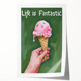 Extra large rolled print featuring a vibrant floral design, ideal for art wall dining room or classy bathroom decor.