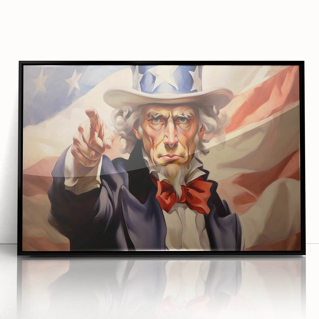 Uncle Sam Patriotic Art - 4th of July Wall Art Oil Painting