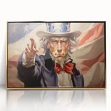Uncle Sam Patriotic Art - 4th of July Wall Art Oil Painting