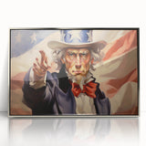 Uncle Sam Patriotic Art - 4th of July Wall Art Oil Painting