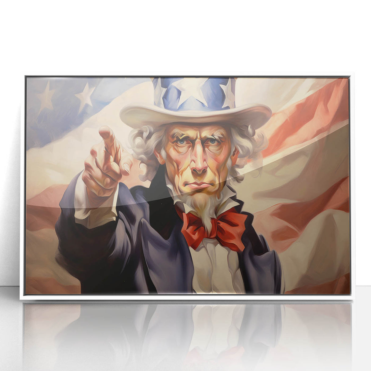 Uncle Sam Patriotic Art - 4th of July Wall Art Oil Painting