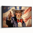 Uncle Sam Patriotic Art - 4th of July Wall Art Oil Painting