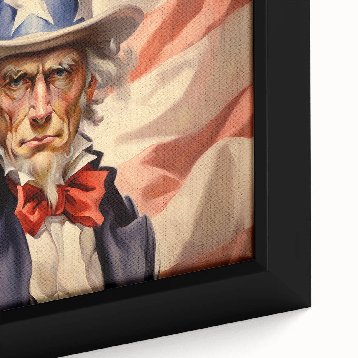 Uncle Sam Patriotic Art - 4th of July Wall Art Oil Painting