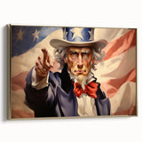 Uncle Sam Patriotic Art - 4th of July Wall Art Oil Painting