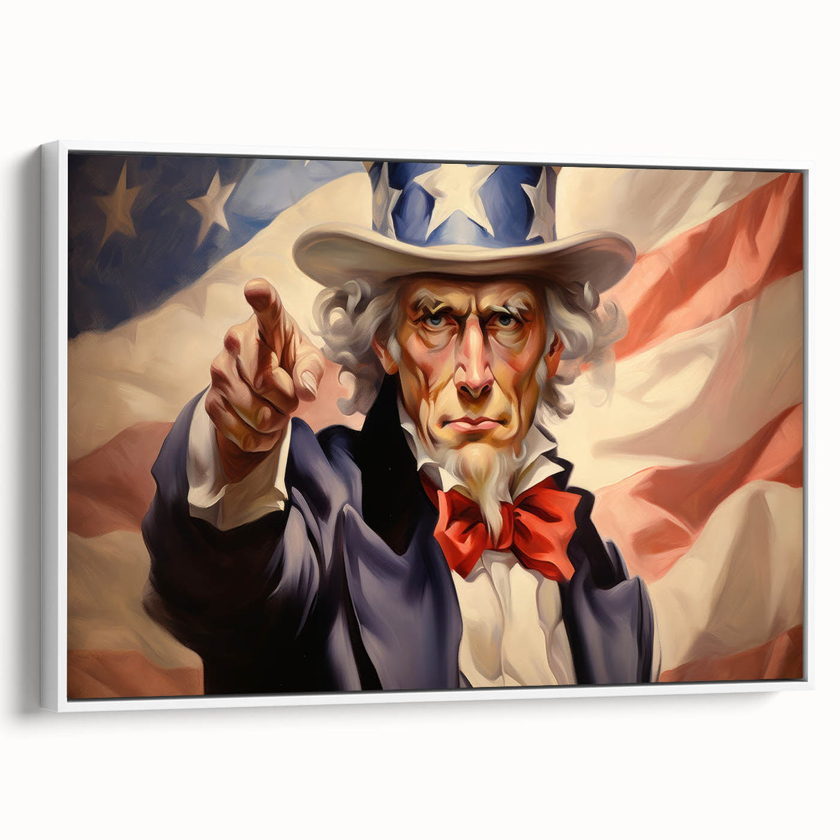 Uncle Sam Patriotic Art - 4th of July Wall Art Oil Painting