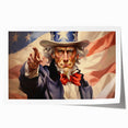 Uncle Sam Patriotic Art - 4th of July Wall Art Oil Painting