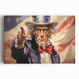 Uncle Sam Patriotic Art - 4th of July Wall Art Oil Painting