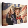 Uncle Sam Patriotic Art - 4th of July Wall Art Oil Painting