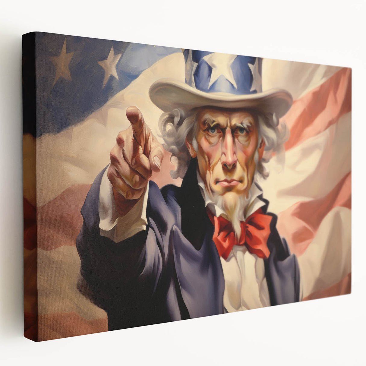 Uncle Sam Patriotic Art - 4th of July Wall Art Oil Painting
