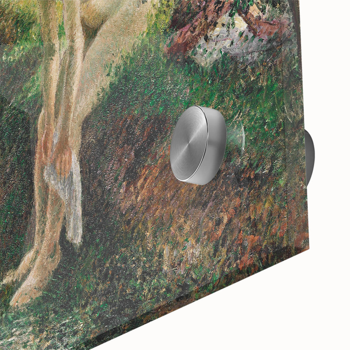 Impressionist Wall Art - Pissarro's Bather in the Woods, Framed Print