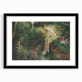 Impressionist Wall Art - Pissarro's Bather in the Woods, Framed Print
