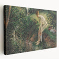 Impressionist Wall Art - Pissarro's Bather in the Woods, Framed Print