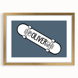 Minimalist Bedroom Wall Art – Black & Gray Framed Canvas Print