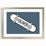 Minimalist Bedroom Wall Art – Black & Gray Framed Canvas Print