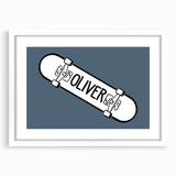 Minimalist Bedroom Wall Art – Black & Gray Framed Canvas Print