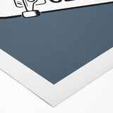 Minimalist Bedroom Wall Art – Black & Gray Framed Canvas Print