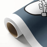 Minimalist Bedroom Wall Art – Black & Gray Framed Canvas Print