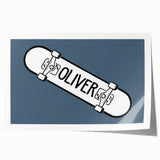 Minimalist Bedroom Wall Art – Black & Gray Framed Canvas Print