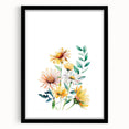 Wildflower Bouquet Girls Room Wall Art – Floral Nursery Print